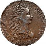 Electrotype/Cast Copy 1792 Birch Cent. Type of Judd-3, Pollock-4. Copper-Plated Lead. Plain Edge. Ex