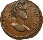 1760 Voce Populi farthing. Nelson-2, W-13810. Small Letters. MS-63 BN (PCGS).