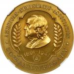 1941 American Numismatic Association 50th Anniversary, Philadelphia Coin Club Medal. By Howard A. Da