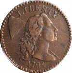 1794 Liberty Cap Cent. S-50. Rarity-5. Head of 1794. VF Details--Environmental Damage (PCGS).