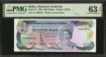 BELIZE. Monetary Authority of Belize. 100 Dollars, 1980. P-42. PMG Choice Uncirculated 63 EPQ.