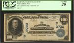 Clarksville, Tennessee. $100 1902 Date Back. Fr. 689. The Clarksville NB. Charter #2720. PCGS Very F