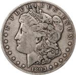 1893-CC Morgan Silver Dollar. Fine-12 (PCGS).