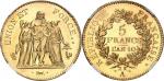 FRANCEConsulat (1799-1804). Épreuve de 5 francs Union et Force en Or An 10 (1801-1802), A, Paris NGC