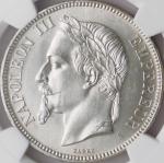 フランス (France) ナポレオン3世 月桂冠像 5フラン銀貨 1870年(A) KM799.1 ／ Napoleon III Laureate Head 5 Francs Silver