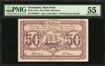 GREENLAND. State Note. 50 Kroner, ND (1945). P-17Aa. PMG About Uncirculated 55.