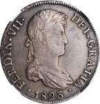 BOLIVIA. 8 Reales, 1823-PTS PJ. Potosi Mint. Ferdinand VII. NGC VF-35.