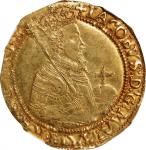 GREAT BRITAIN. Unite, ND (1613). London Mint; mm: trefoil. James I. NGC AU-55.
