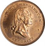 Undated (ca. 1859) Washington Security - Pro Patria Medal. Copper. 32 mm. Musante GW-259, Baker-269.