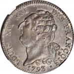 FRANCE. Ecu, 1793-N. Montpellier Mint. Louis XVI. NGC AU-58.