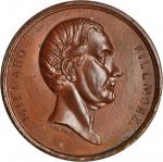 1856 Millard Fillmore. DeWitt-MF 1856-1. Bronzed copper. 38.0 mm. Mint State.