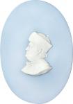(ca. 1790-1826) Benjamin Franklin Oval Medallion by Wedgwood, after Nini. Sellers 2, Reilly & Savage
