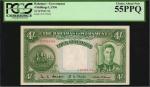BAHAMAS. Government of Bahamas. 4 Shillings, 1936. P-9b. PCGS Currency Choice About New 55 PPQ.
