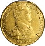 BOLIVIA. 8 Scudos, 1835-PTS LM. Potosí Mint. PCGS AU-58 Gold Shield.