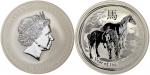2014年澳大利亚马年10盎司银币，UNC