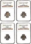 GREAT BRITAIN. Quartet of Pennies (4 Pieces), ND (1279-1307). Durham Mint. Edward I. All NGC Certifi