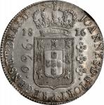BRAZIL. 960 Reis, 1816-B. Bahia Mint. Joao as Prince Regent. NGC AU-55.