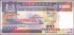 SINGAPORE. Board of Commissioners of Currency. 1000 Dollars, ND (1986). P-25b. Uncirculated.