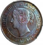 CANADA. Cent, 1858. London Mint. Victoria. PCGS Genuine--Environmental Damage, Unc Details.