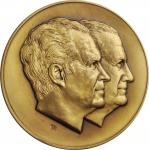 1973 Richard Nixon and Spiro Agnew Second Inaugural Medal. Bronze. 70.0 mm. Dusterberg-OIM 18B70, Ma