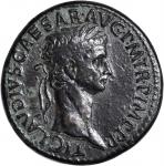 CLAUDIUS, A.D. 41-54. AE Sestertius (28.99 gms), Rome Mint, ca. A.D. 42. VERY FINE.