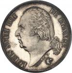 FRANCE - FRANCELouis XVIII (1814-1824). 2 francs 1822, A, Paris.  PCGS MS65+ (40174838).Av. LOUIS XV