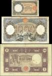 Banca dItalia, 1000 lire, 1938, multicoloured, maidens low centre, Azzolini and Urbina signatures, a