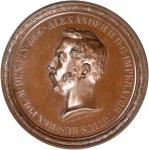 RUSSIA. Opening of Warsaw Medical-Surgical Academy Bronze Medal by J. Minheymer, 1857. PCGS SP-65 BN