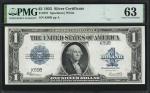 Lot of (4). Fr. 237. 1923 $1 Silver Certificates. PMG Choice Uncirculated 63 & PCGS Currency Gem New