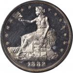 1882 Trade Dollar. Proof-63 Cameo (PCGS). CAC.