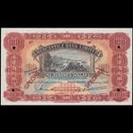 HONG KONG. Mercantile Bank of India. $100, 3.1.1958. P-242s.