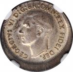 AUSTRALIA. Mint Error -- Broadstruck -- 3 Pence, 1949. NGC MS-63.