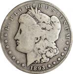 1893-CC Morgan Silver Dollar. Good-6 (PCGS).