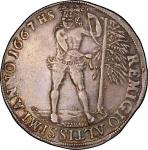 GERMANY. Brunswick-Luneburg: Brunswick. Taler, 1667-HS. Zellerfeld Mint. Rudolph August. PCGS Genuin