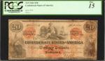 T-19. Confederate Currency. 1861 $20. PCGS Currency Fine 15.