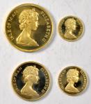 1974年马恩岛精製套币4枚一组。BRILLIANT PROOF.
