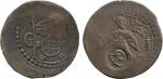 COINS, 钱币, INDIA – PORTUGUESE INDIA, 印度 - 葡属, Galle: Silver 2-Tangas, Goa, (164)3, Rev countermarked