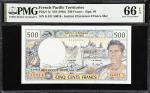 FRENCH PACIFIC TERRITORIES. Lot of (2). Institut dEmission dOutre-Mer. 500 Francs, ND (1992). P-1d &