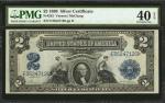 Fr. 252. 1899 $2 Silver Certificate. PMG Extremely Fine 40 EPQ.
