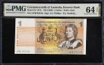 AUSTRALIA. Reserve Bank of Australia. 1 Dollar, ND (1969). P-37c. PMG Choice Uncirculated 64 EPQ.