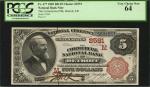 Detroit, Michigan. $5 1882 Brown Back. Fr. 477. The Commercial NB. Charter #2591. PCGS Very Choice N