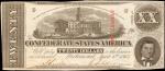 T-58. Confederate Currency. 1863 $20. Uncirculated.