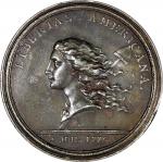 Cast Copy 1781 Libertas Americana Medal. As Adams-Bentley 15, Betts-615. Lead. Extremely Fine.