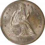 1860-O Liberty Seated Silver Dollar. OC-2. Rarity-1. MS-62 (PCGS).