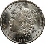 1891-CC GSA Morgan Silver Dollar. Mint State, Obverse Scratch (Uncertified).