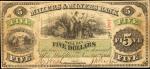 West Middlesex, Pennsylvania. Millers & Miners Bank. Jan. 10, 1866. $5. Fine.