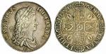 Charles II (1660-1685), Crown, 1662, first laureate and draped bust right, rose below, rev. crowned 