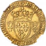 FRANCE / CAPÉTIENS Charles VII (1422-1461). Écu d’or à la couronne 3e type, ou écu neuf, 1ère émissi