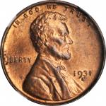 1931-D Lincoln Cent. MS-64 RB (NGC).