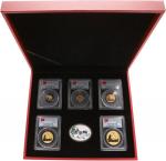 Peoples Republic of China Five-piece Prestige gold Panda Set with silver Medal 2011,  20, 50, 100, 2